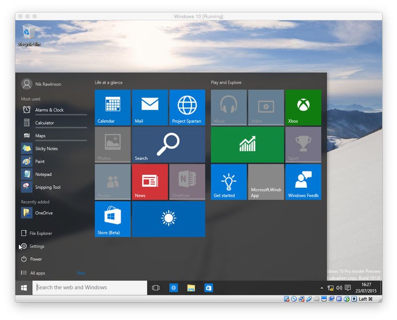 Download Windows 10 For Mac Os X